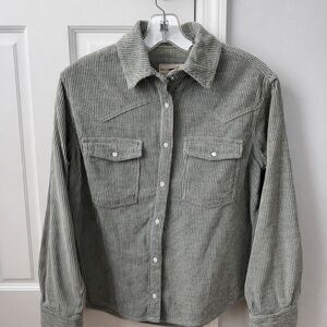 Free People We The Free Blue and White Striped Shirt New with Tags XS